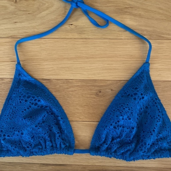 Mossimo Multi Color Blue Crochet String Bikini XL - Picture 3 of 7
